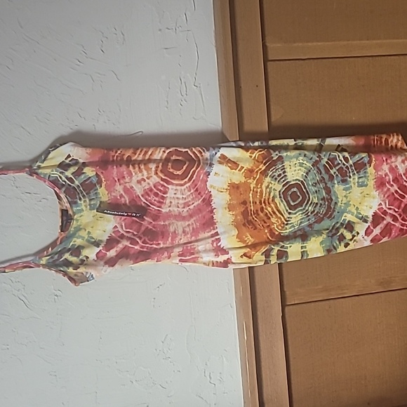 Multi color midi dress. Adjustable strap. New with tags - Picture 4 of 4